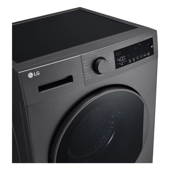 LG 8 kg, Front Load Washing Machine, Black- F2T2TYM1S