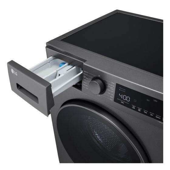 LG 8 kg, Front Load Washing Machine, Black- F2T2TYM1S