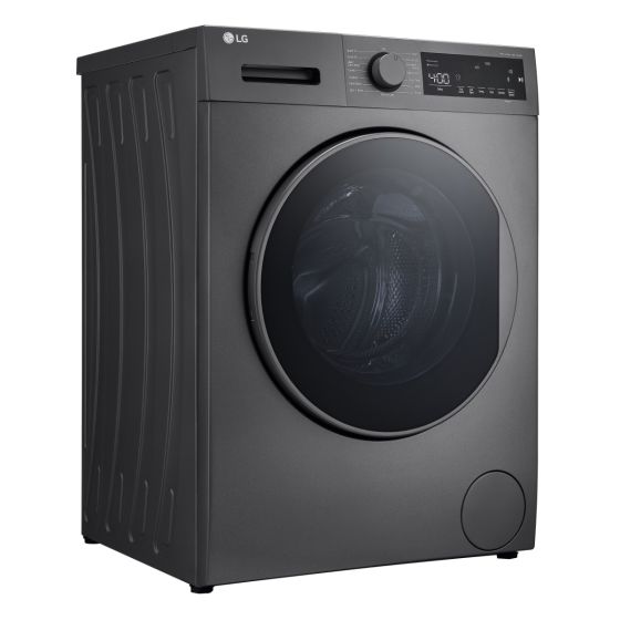 LG 8 kg, Front Load Washing Machine, Black- F2T2TYM1S