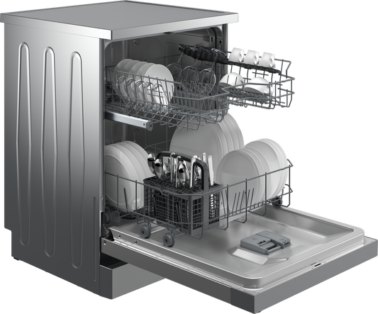 Beko Digital Dishwasher, 13 Place Settings, 5 Programs, Silver - DVN05325X