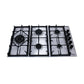 Purity Built In Heavy Duty Gas Hob, 90 cm, 5 Burners, Silver - HPT905S
