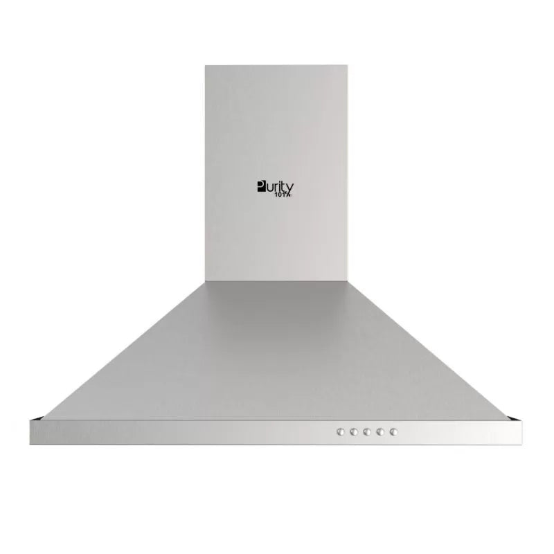Purity Chimney Hood, 90 Cm, 650 m3/h, Silver - PANSY X 90CM