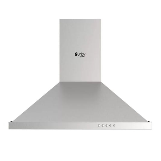 Purity Chimney Hood, 90 Cm, 650 m3/h, Silver - PANSY X 90CM