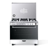Royal Gas Caesar Digital Gas Cooker, 90 cm, 5 Burners, Stainless Steel - 2010294
