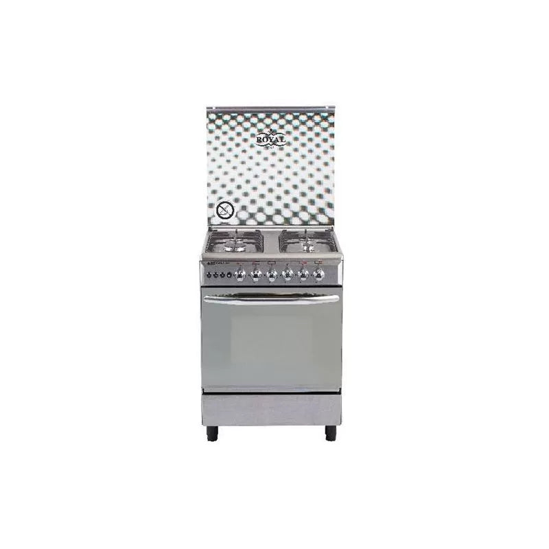Royal Gas Caesar Digital Gas Cooker, 60 cm, 4 Burners, Stainless Steel - 2010284