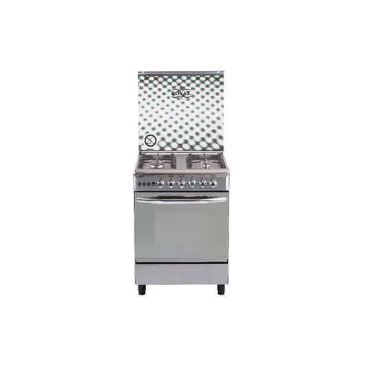 Royal Gas Caesar Digital Gas Cooker, 60 cm, 4 Burners, Stainless Steel - 2010284
