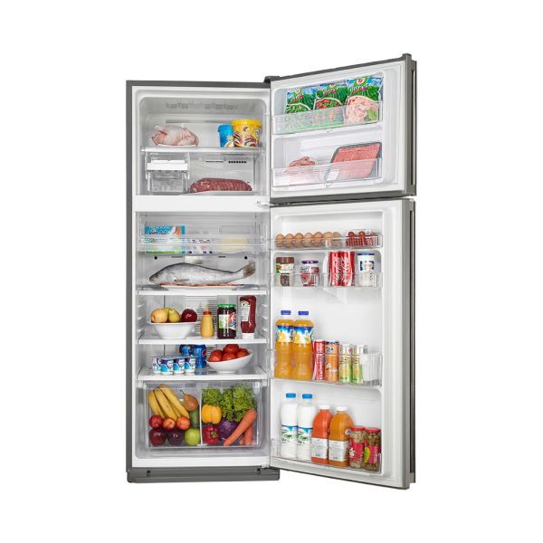 Sharp Freestanding No Frost Digital Refrigerator, 385 Litre, Stainless Steel - SJ-PC48A(ST)