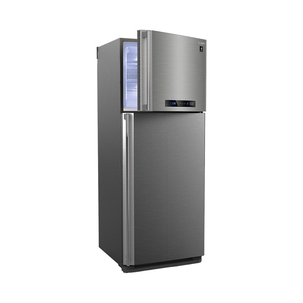Sharp Freestanding No Frost Digital Refrigerator, 385 Litre, Stainless Steel - SJ-PC48A(ST)