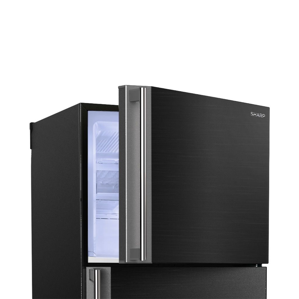 Sharp Freestanding No Frost Refrigerator, 396 Litre, Black - SJ-48C(BK)
