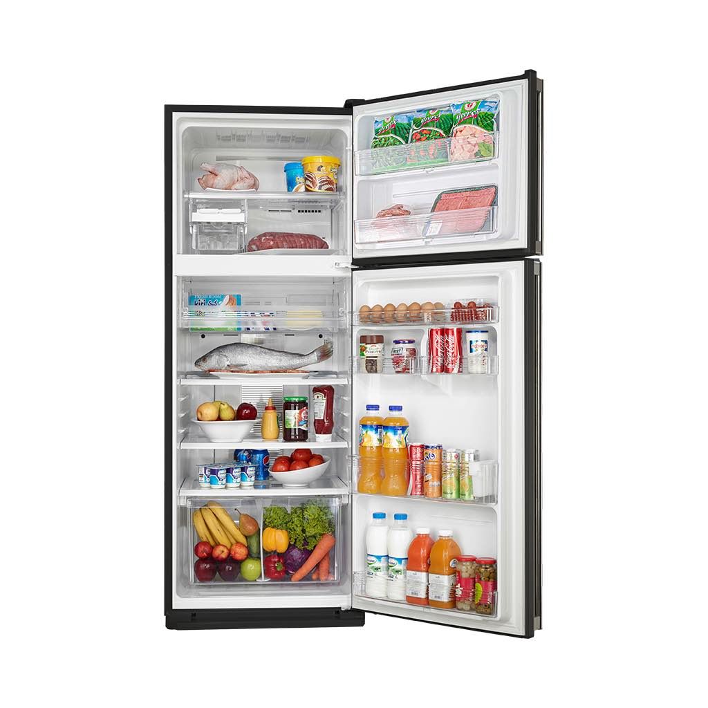 Sharp Freestanding No Frost Refrigerator, 396 Litre, Black - SJ-48C(BK)