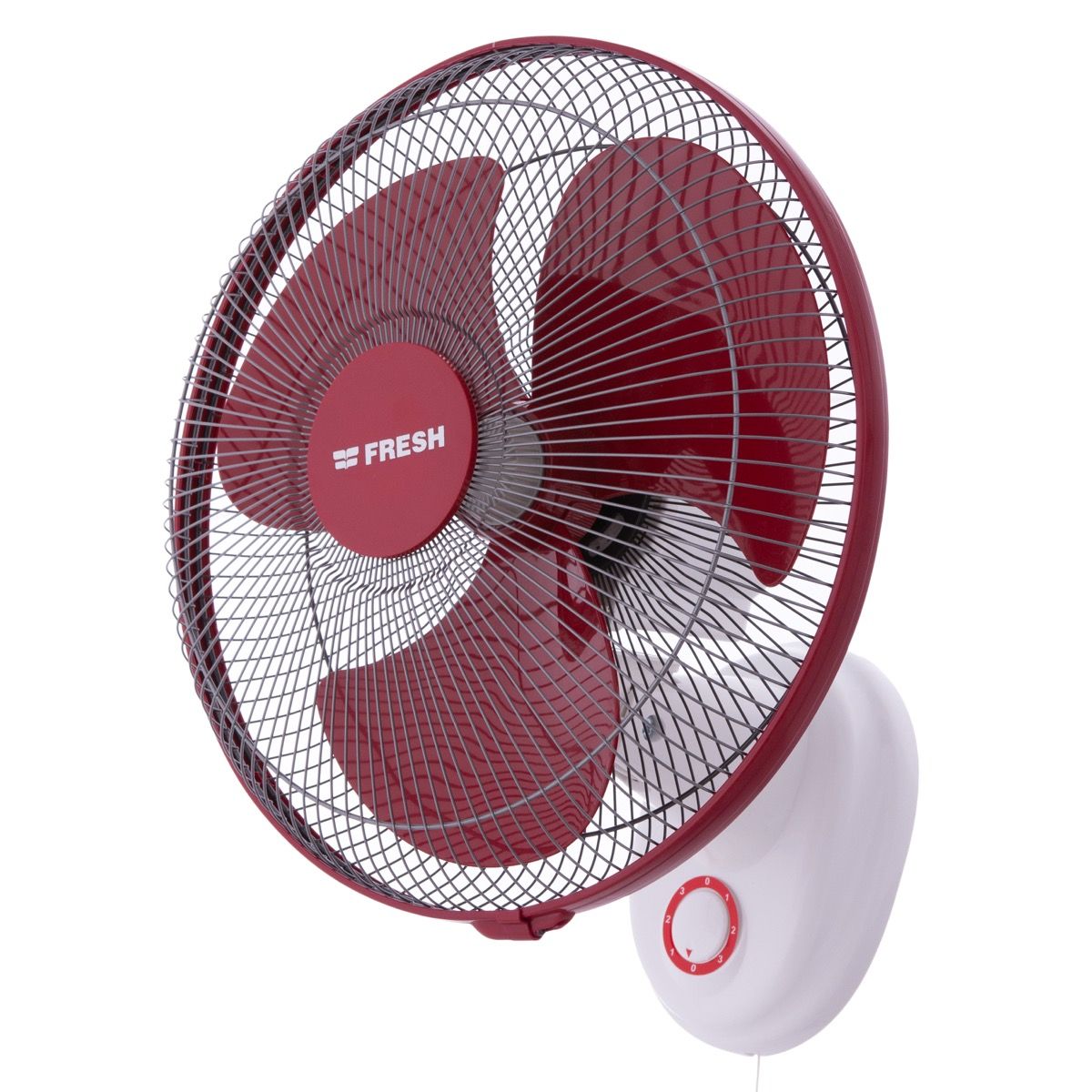 Fresh Brilliant Wall Fan, 16 Inch, Red - 500004513