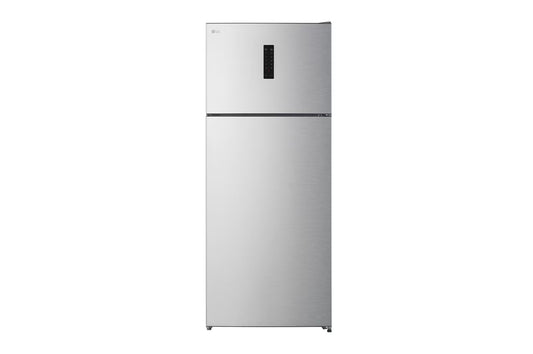 LG No Frost Top Freezer Refrigerator, 523 Liter, With Inverter Motor, Silver - GTF522PVAN