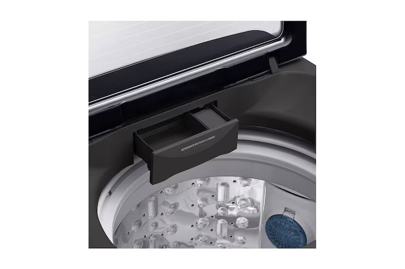 LG Smart Top Load Automatic Washing Machine With Inverter Technology, 13 kg, Black - T1366NEHG2