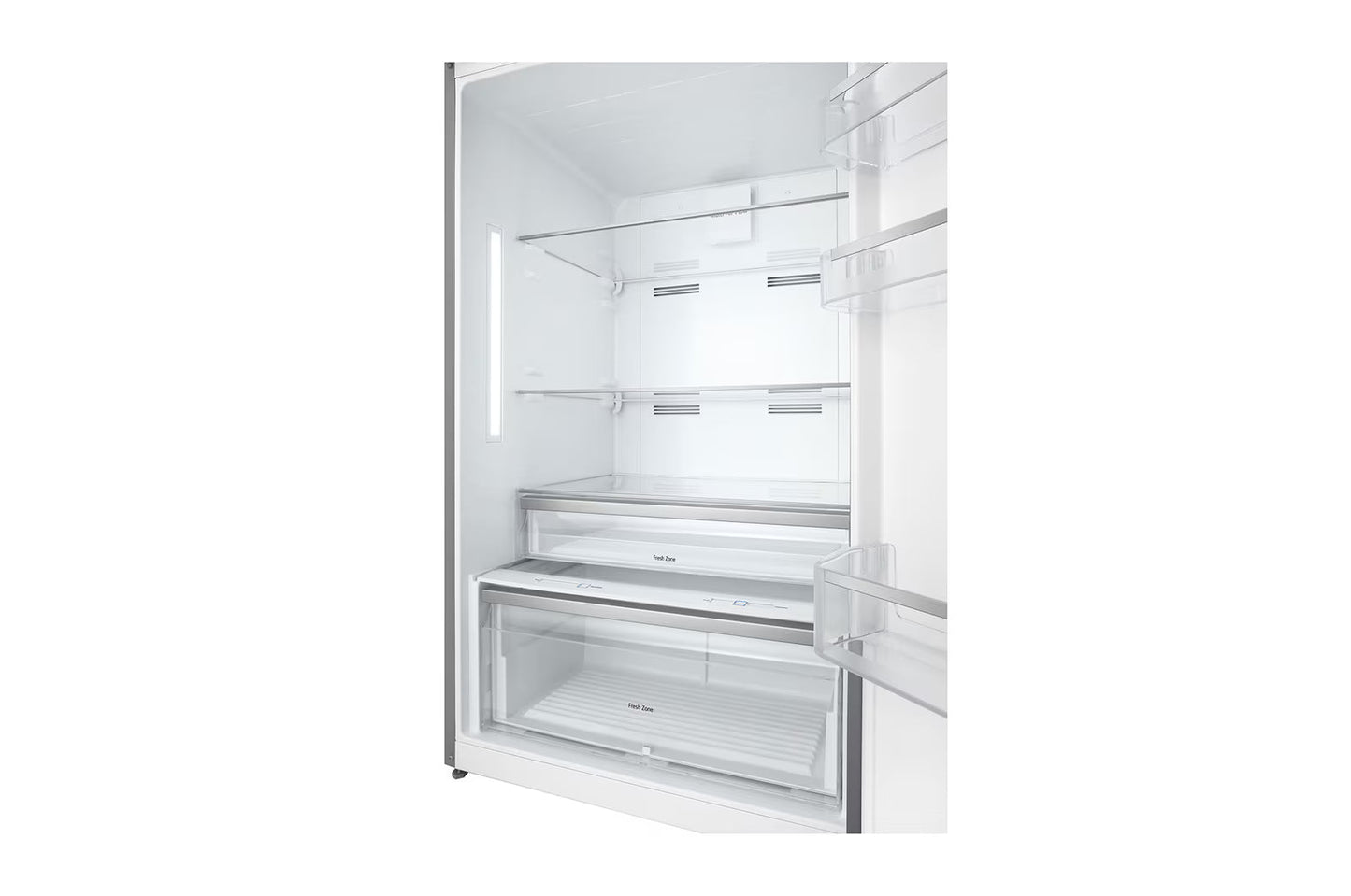 LG No Frost Top Freezer Refrigerator, 523 Liter, With Inverter Motor, Silver - GTF522PVAN