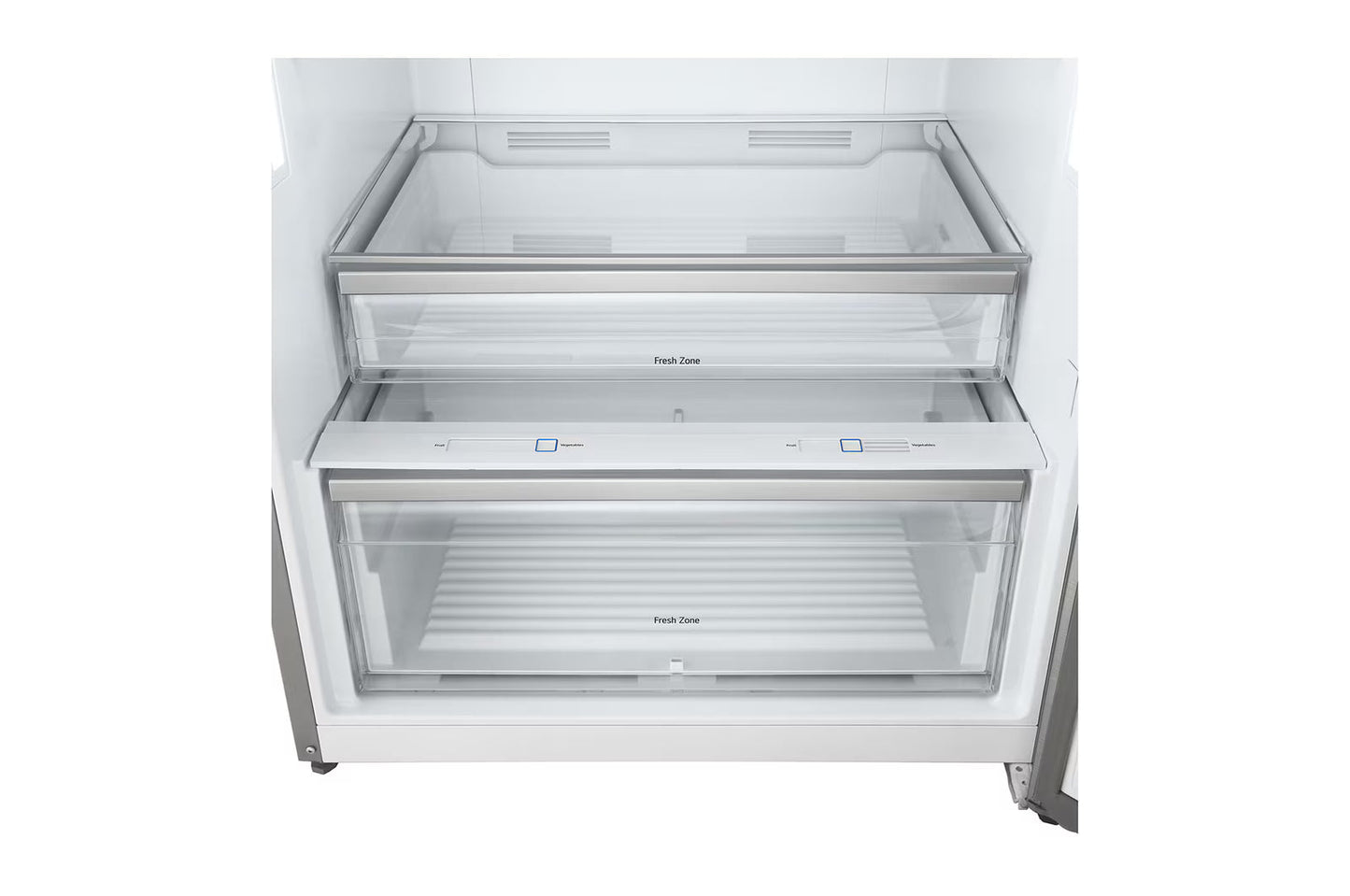 LG No Frost Top Freezer Refrigerator, 523 Liter, With Inverter Motor, Silver - GTF522PVAN