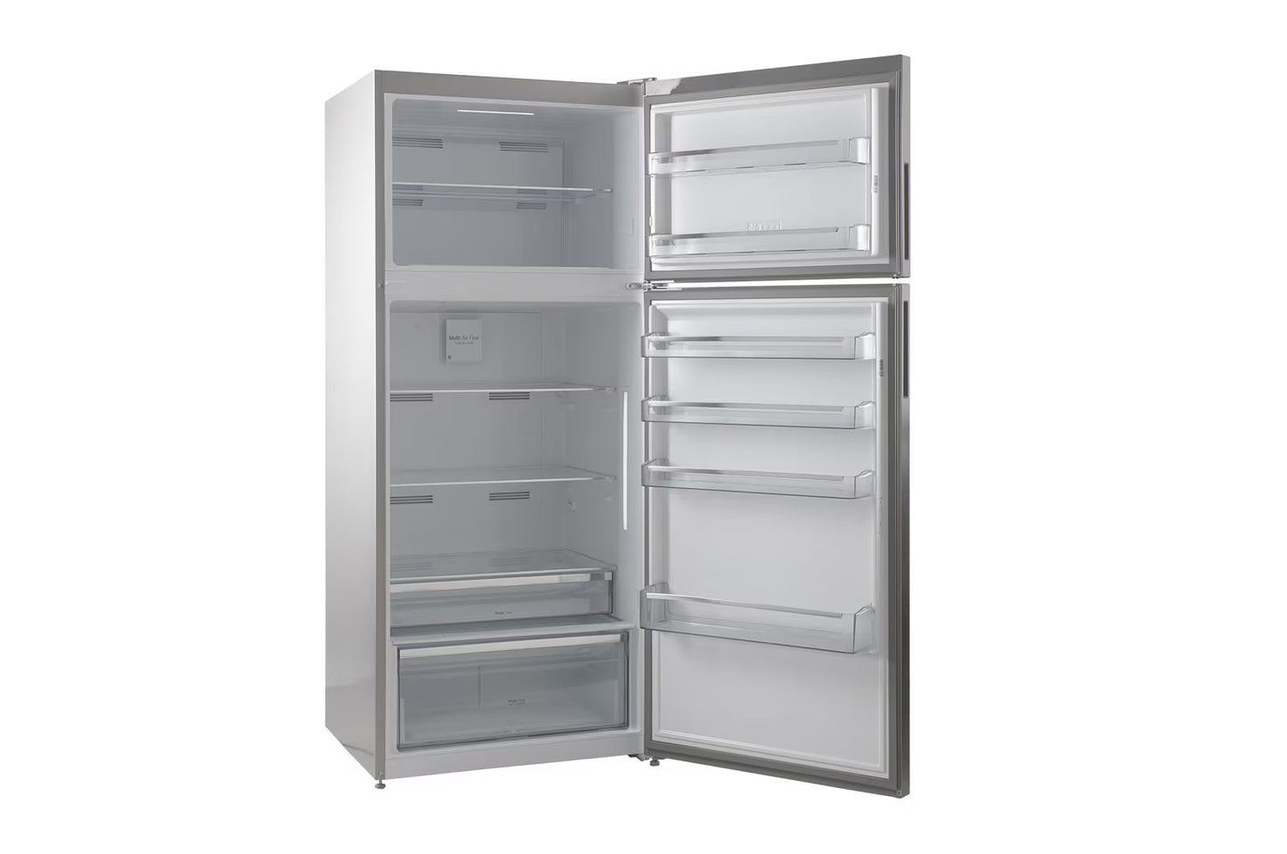 LG No Frost Top Freezer Refrigerator, 523 Liter, With Inverter Motor, Silver - GTF522PVAN