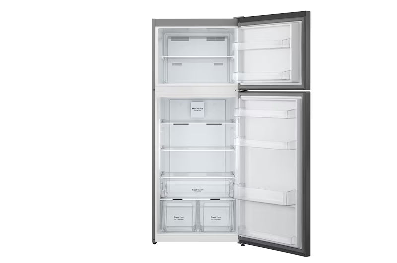 LG Refrigerator Top Mount Freezer, 401 Litre, Black - GTF402SBAN