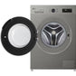 LG ThinQ (Wi-Fi) Front Load Washing Machine, 9 kg, Platinum Silver - F4Y2VYGYP