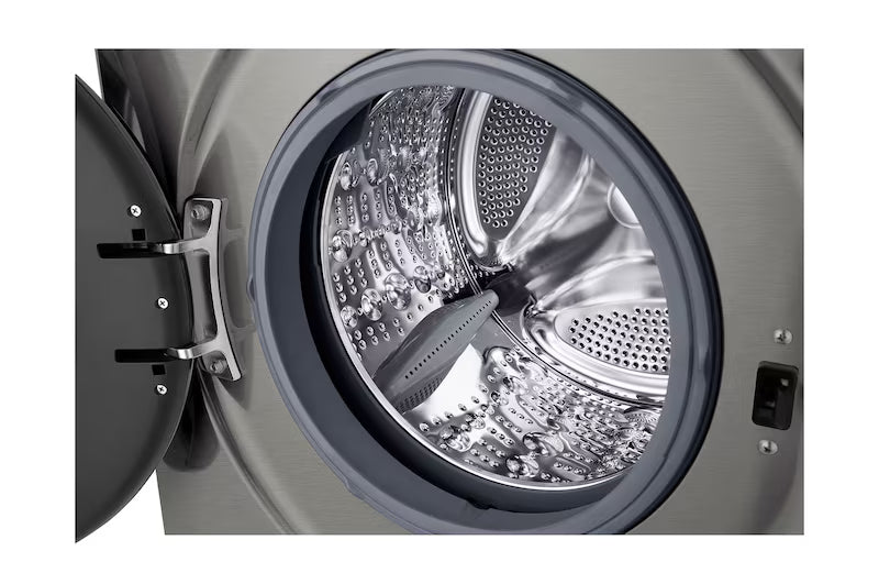 LG ThinQ (Wi-Fi) Front Load Washing Machine, 9 kg, Platinum Silver - F4Y2VYGYP