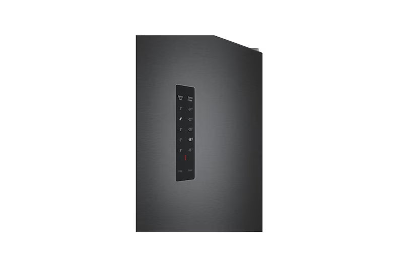 LG Refrigerator Top Mount Freezer, 401 Litre, Black - GTF402SBAN