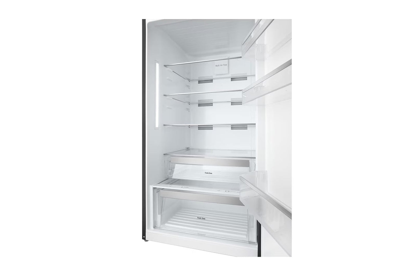 LG No Frost Top Freezer Refrigerator, 450 Liters, Black - GTF452SSAN