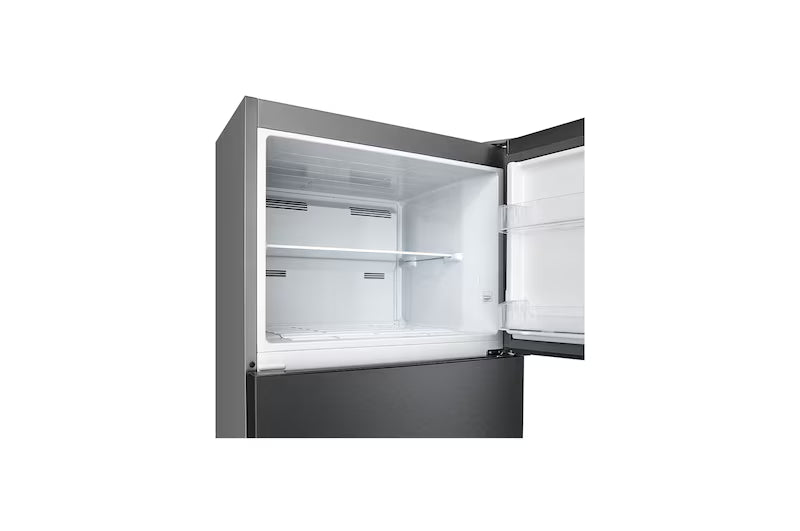 LG Refrigerator Top Mount Freezer, 401 Litre, Black - GTF402SBAN