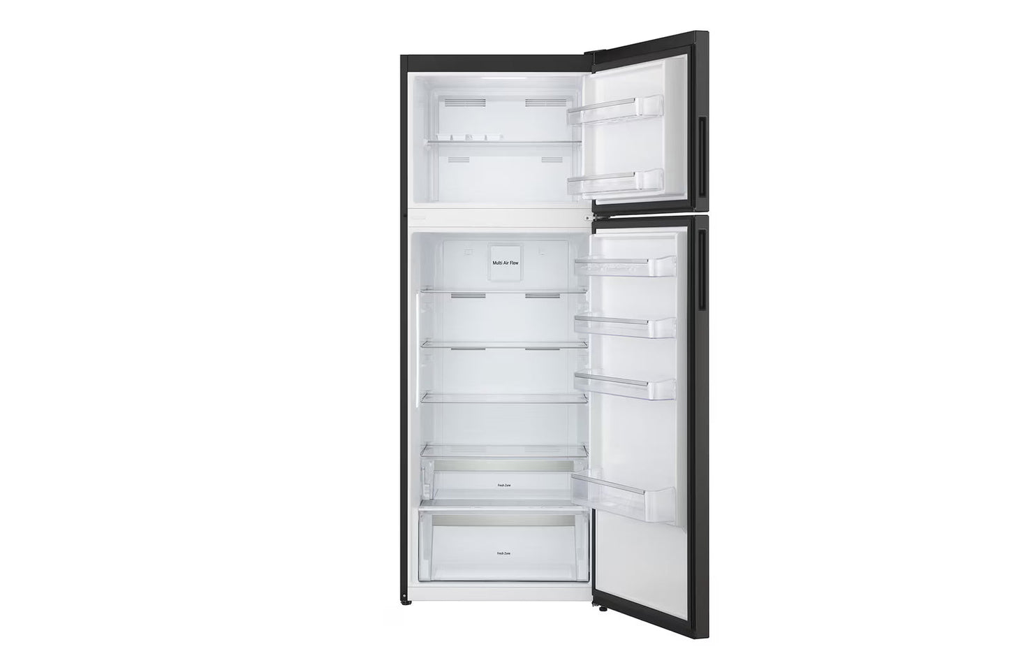 LG No Frost Top Freezer Refrigerator, 450 Liters, Black - GTF452SSAN