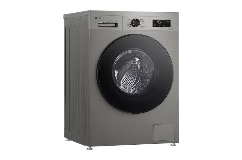LG ThinQ (Wi-Fi) Front Load Washing Machine, 9 kg, Platinum Silver - F4Y2VYGYP