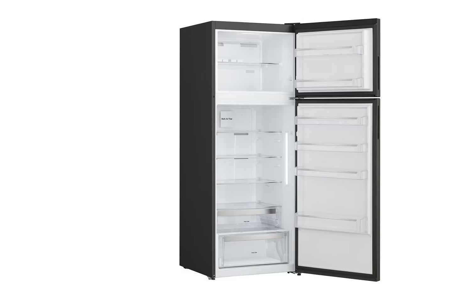 LG No Frost Top Freezer Refrigerator, 450 Liters, Black - GTF452SSAN