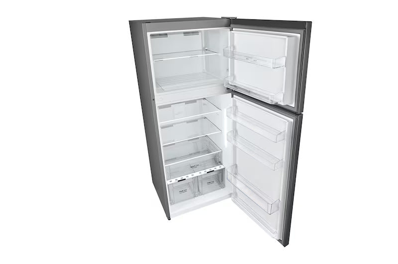 LG Refrigerator Top Mount Freezer, 401 Litre, Black - GTF402SBAN