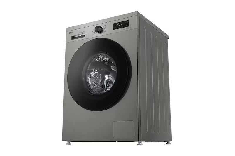 LG ThinQ (Wi-Fi) Front Load Washing Machine, 9 kg, Platinum Silver - F4Y2VYGYP