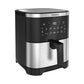 Tornado Digital Air Fryer, 8 Liters, 1800W, Black And Silver - TFE-A1808TS1A