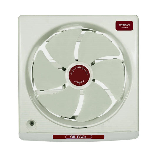 Tornado Kitchen Ventilating Fan 20 cm, With Oil Drawer, Creamy - TVH-20CM