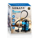 Sokany Bagged Drum Vacuum Cleaner, 3800 Watt, 21 Liters, Blue - SK-13021