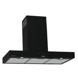 Gorenje T- Shape Wall Mounted Cooker Hood, 90 cm, 674 m³/h, Black - WHT944EGB