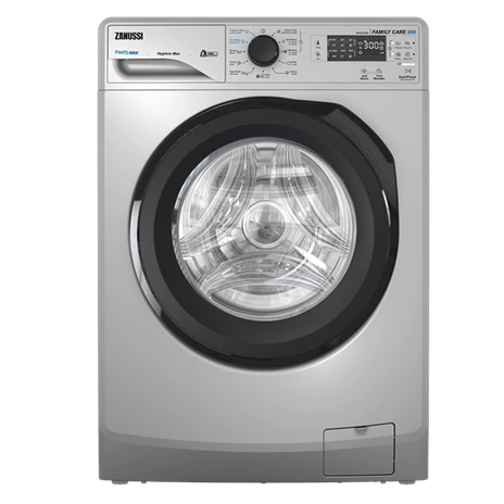 Zanussi Front Load Washing Machine, 8 Kg, Silver - ZWF8240SB5